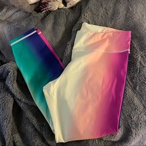 Athleta Rainbow leggings